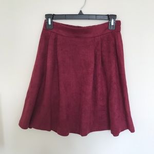 NWT Skies are Blue Faux-Suede Skirt